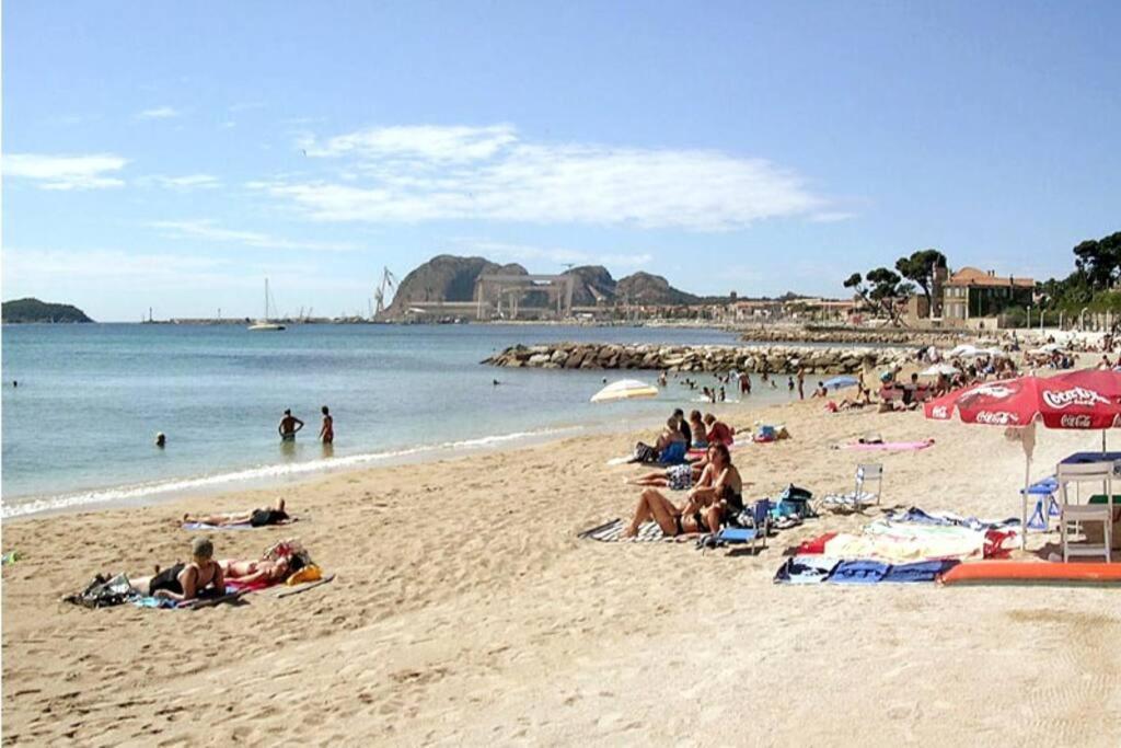 Blue Summer Vibes Mini Studio For Two, Ac, Parking, Beach At 50M, Spa Access -2 La Ciotat Exteriör bild