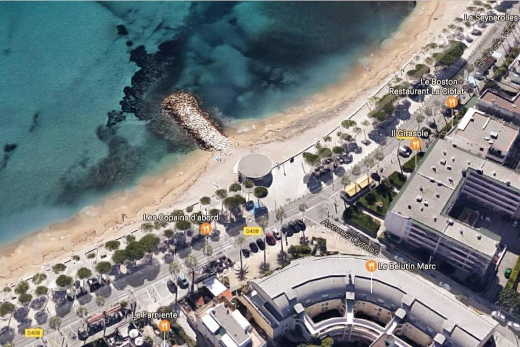 Blue Summer Vibes Mini Studio For Two, Ac, Parking, Beach At 50M, Spa Access -2 La Ciotat Exteriör bild