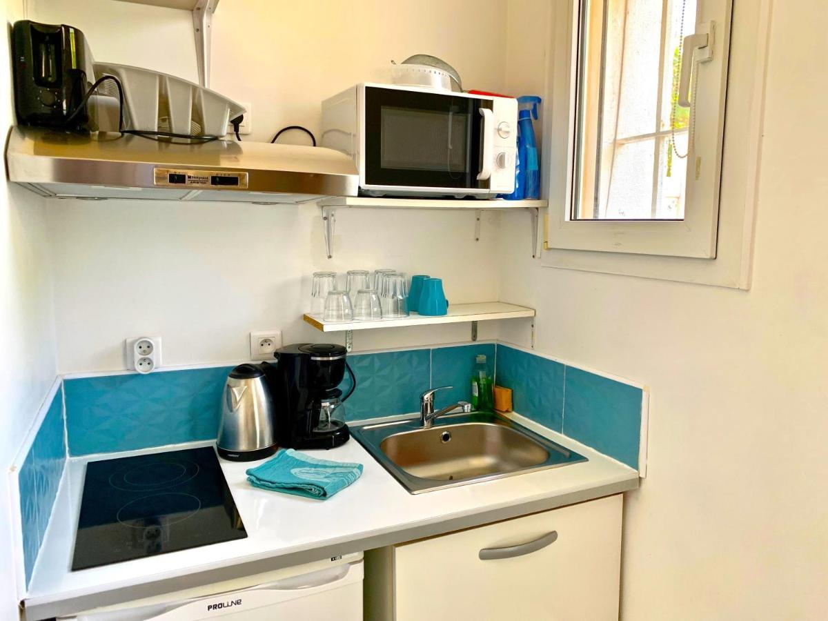 Blue Summer Vibes Mini Studio For Two, Ac, Parking, Beach At 50M, Spa Access -2 La Ciotat Exteriör bild